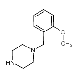 1-(2-甲氧基苄基)哌嗪结构式