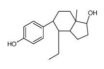 (1R,3aR,4R,5R,7aR)-4-ethyl-5-(4-hydroxyphenyl)-7a-methyl-1,2,3,3a,4,5,6,7-octahydroinden-1-ol Structure