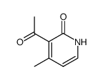 2(1H)-Pyridinone, 3-acetyl-4-methyl- (9CI)结构式