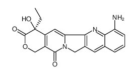 (4S)-4α-Ethyl-4-hydroxy-7-amino-1H-pyrano[3',4':6,7]indolizino[1,2-b]quinoline-3,14(4H,12H)-dione结构式