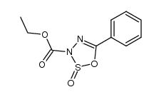 2-oxo-5-phenyl-2λ4-[1,2,3,4]oxathiadiazole-3-carboxylic acid ethyl ester Structure