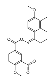 [(Z)-(6-methoxy-5-methyl-3,4-dihydro-2H-naphthalen-1-ylidene)amino] 4-methoxy-3-nitrobenzoate Structure