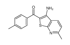 (3-Amino-6-methylthieno[2,3-b]pyridin-2-yl)(4-methylphenyl)methan one Structure