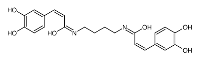 3-(3,4-dihydroxyphenyl)-N-[4-[3-(3,4-dihydroxyphenyl)prop-2-enoylamino]butyl]prop-2-enamide Structure