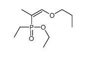 2-[ethoxy(ethyl)phosphoryl]-1-propoxyprop-1-ene Structure