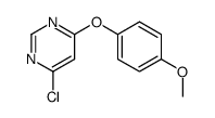 4-(4-Methoxyphenoxy)-6-chloropyrimidine结构式