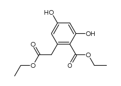 diethyl 3,5-dihydroxyhomophthalate Structure