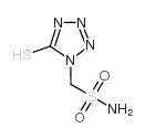 1-SULFAMOYLMETHYL-5-MERCAPTOTETRAZOLE structure