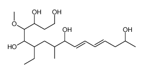 6-ethyl-4-methoxy-8-methylhexadeca-10,12-diene-1,3,5,9,15-pentol结构式