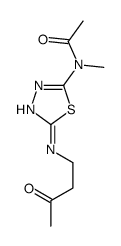 N-methyl-N-[5-(3-oxobutylamino)-1,3,4-thiadiazol-2-yl]acetamide Structure