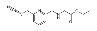 [(6-Azidomethyl-pyridin-2-ylmethyl)-amino]-acetic acid ethyl ester Structure