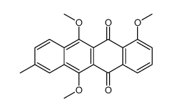 1,6,11-trimethoxy-8-methyltetracene-5,12-dione结构式