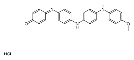 4-[4-[4-(4-methoxyanilino)anilino]phenyl]iminocyclohexa-2,5-dien-1-one,hydrochloride Structure