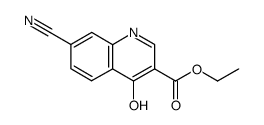 ethyl 7-cyano-4-hydroxyquinoline-3-carboxylate结构式