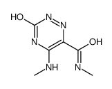 N-methyl-5-(methylamino)-3-oxo-2H-1,2,4-triazine-6-carboxamide结构式