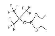 phosphorous acid diethyl ester 2,2,2-trifluoro-1,1-bis-trifluoromethyl-ethyl ester结构式