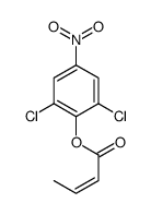 (2,6-dichloro-4-nitrophenyl) (E)-but-2-enoate Structure