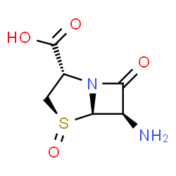 4-Thia-1-azabicyclo[3.2.0]heptane-2-carboxylicacid,6-amino-7-oxo-,4-oxide,[2S-(2alpha,4beta,5alpha,6beta)]- picture