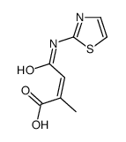 2-methyl-4-oxo-4-(1,3-thiazol-2-ylamino)but-2-enoic acid Structure