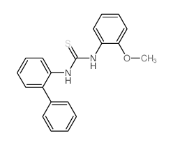 1-(2-methoxyphenyl)-3-(2-phenylphenyl)thiourea Structure