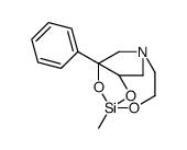 5-methyl-3-phenyl-4,6,11-trioxa-1-aza-5-silabicyclo[3.3.3]undecane Structure