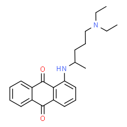 9,10-Anthracenedione, 1-((4-(diethylamino)-1-methylbutyl)amino)- Structure