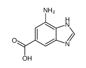 7-氨基-1H-苯并[d]咪唑-5-羧酸结构式