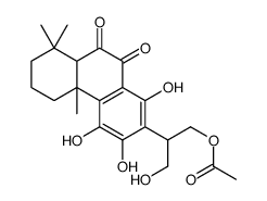 7-[2-Acetoxy-1-(hydroxymethyl)ethyl]-1,2,3,4,4a,10a-hexahydro-5,6,8-trihydroxy-1,1,4a-trimethyl-9,10-phenanthrenedione Structure