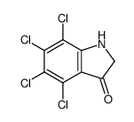 4,5,6,7-四氯代-1,2-二氢代-3H-吲哚-3-酮结构式