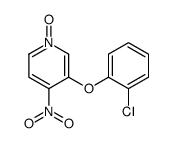 3-(2-chlorophenoxy)-4-nitro-1-oxidopyridin-1-ium Structure