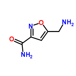 3-Isoxazolecarboxamide,5-(aminomethyl)-(9CI)结构式