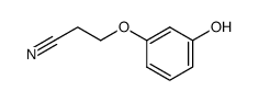 3-(3-Hydroxyphenoxy)propanenitrile结构式