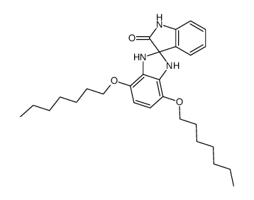 4,7-diheptyloxyspiro(benzimidazoline-2,3'-indolin)-2'-one Structure