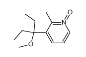 Pyridine, 3-(1-ethyl-1-methoxypropyl)-2-methyl-, 1-oxide (9CI)结构式