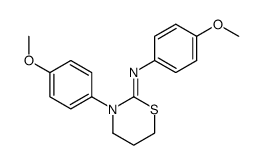 N,3-bis(4-methoxyphenyl)-1,3-thiazinan-2-imine Structure