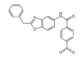 N-(2-benzyl-1,3-benzoxazol-5-yl)-4-nitrobenzamide结构式