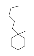 1-methyl-1-pentylcyclohexane结构式