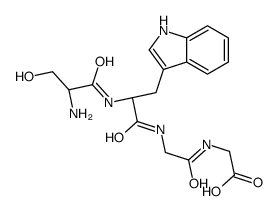 2-[[2-[[(2S)-2-[[(2S)-2-amino-3-hydroxypropanoyl]amino]-3-(1H-indol-3-yl)propanoyl]amino]acetyl]amino]acetic acid结构式