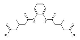 N,N'-bis-(4-carboxy-3-methylbutyryl)-o-phenylenediamine结构式