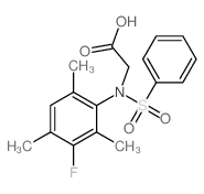 2-[benzenesulfonyl-(3-fluoro-2,4,6-trimethyl-phenyl)amino]acetic acid picture