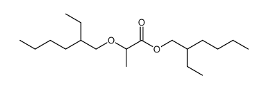 O-(2-ethyl-hexyl)-lactic acid-(2-ethyl-hexyl ester)结构式