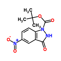 2-Methyl-2-propanyl 5-nitro-3-oxo-2,3-dihydro-1H-indazole-1-carboxylate picture