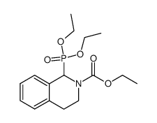 N-Ethoxycarbonyl-1,2,3,4-tetrahydroisochinolin-1-phosphonsaeurediethylester结构式