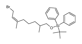 ((Z)-8-Bromo-2,6-dimethyl-oct-6-enyloxy)-tert-butyl-diphenyl-silane Structure