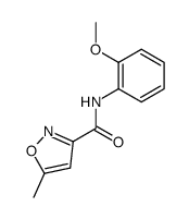 5-Methyl-isoxazole-3-carboxylic acid (2-methoxy-phenyl)-amide Structure