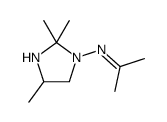 N-(2,2,4-trimethylimidazolidin-1-yl)propan-2-imine结构式