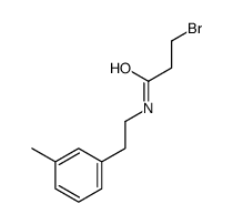 3-bromo-N-[2-(3-methylphenyl)ethyl]propanamide Structure