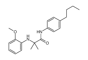 N-(4-butylphenyl)-2-(2-methoxyanilino)-2-methylpropanamide结构式