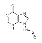 N-(6-oxo-3H-purin-9-yl)formamide结构式