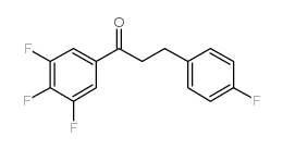 3-(4-FLUOROPHENYL)-3',4',5'-TRIFLUOROPROPIOPHENONE Structure